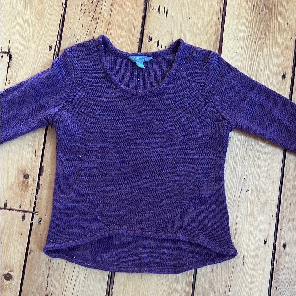 Contact Purple Sweater Small